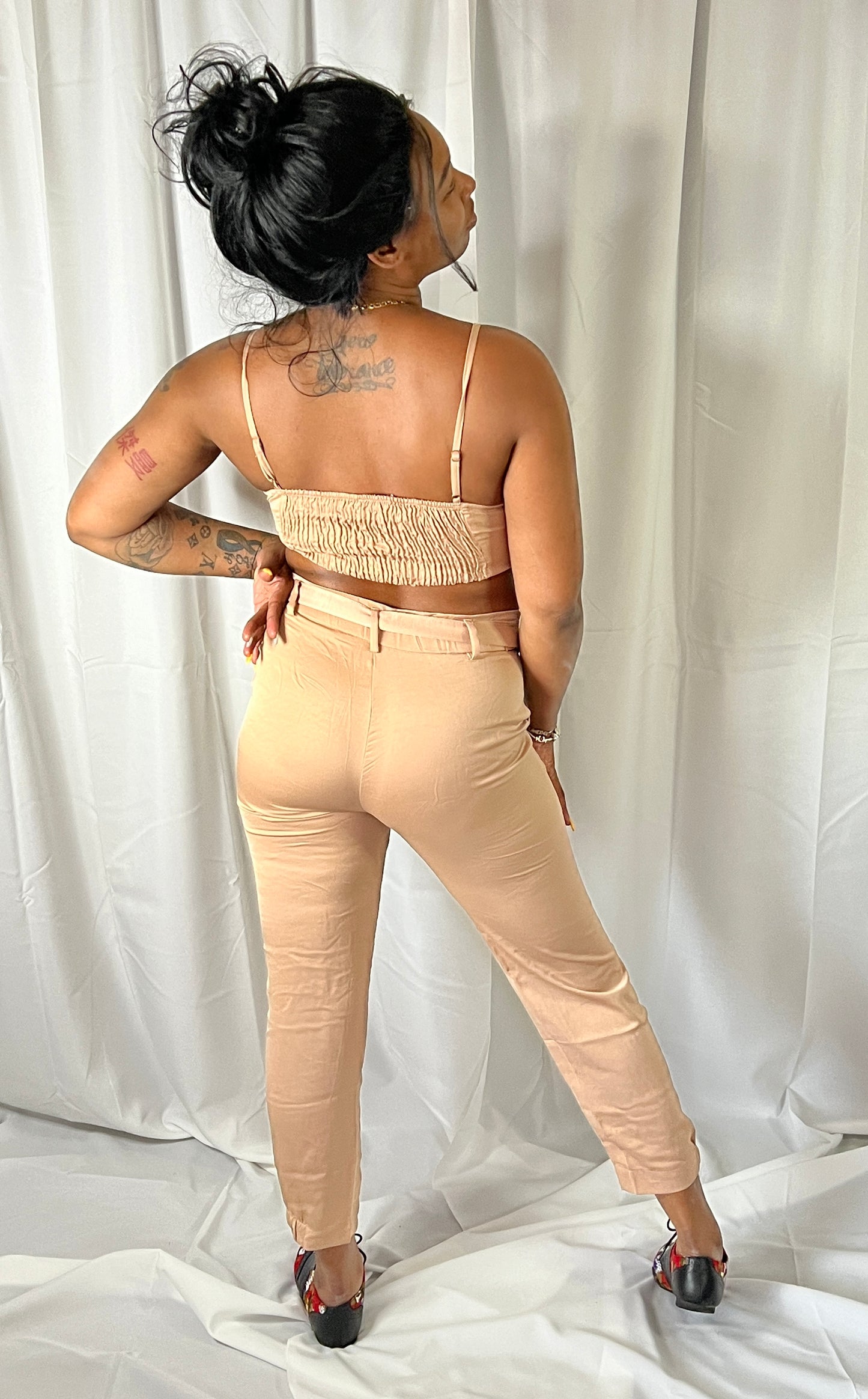 Im Nude Satin Set