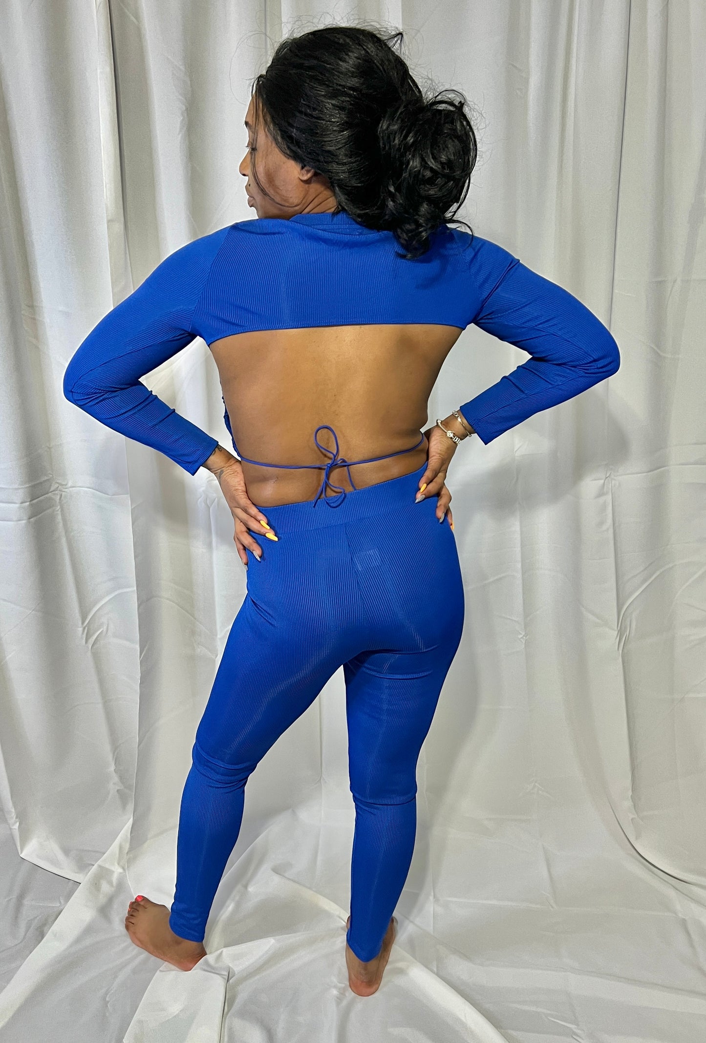 Royal Backless Legging Set