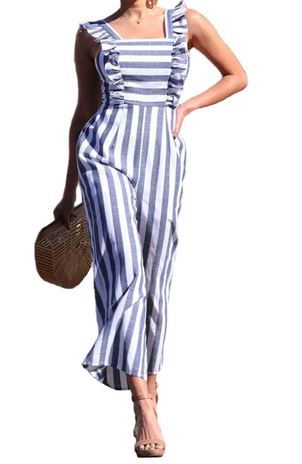 Fierce Stripped Jumpsuit