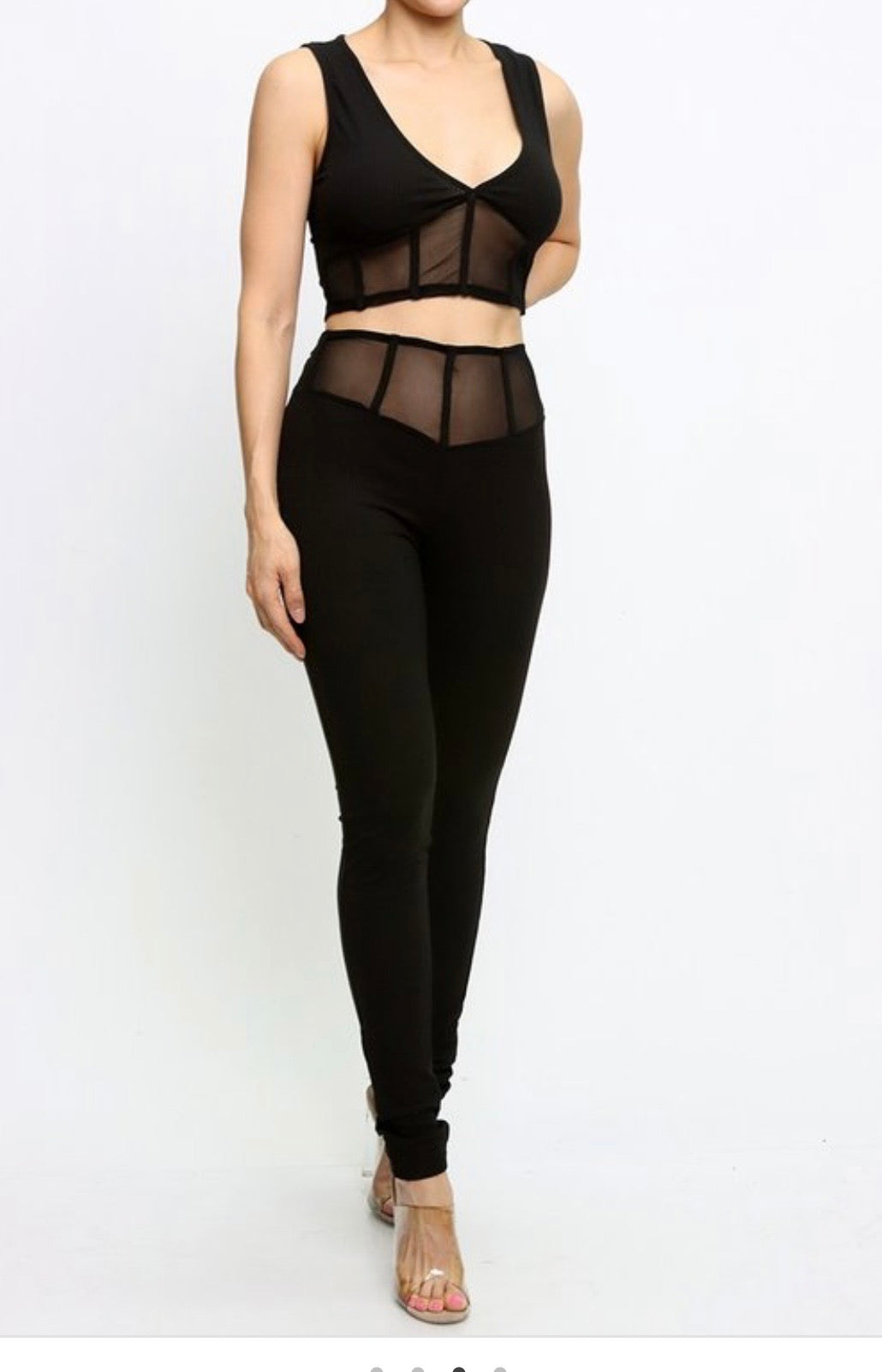 See Thru Me Leggings Set