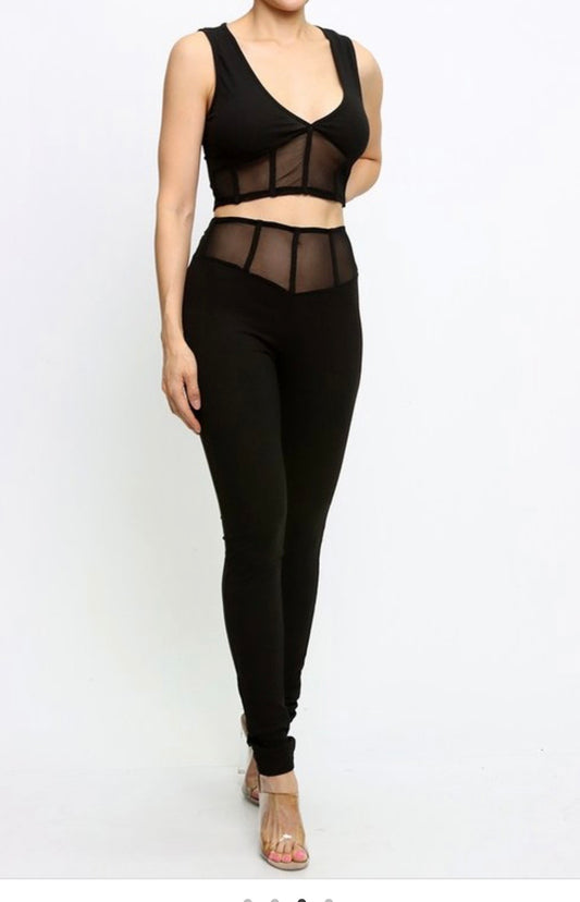 See Thru Me Leggings Set
