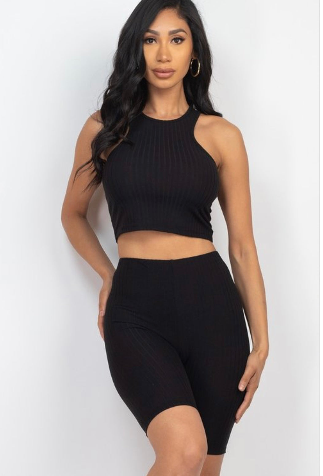 Double Up Biker Short Set