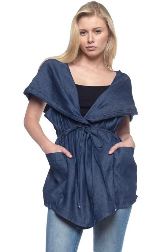 The Pretty Girl Denim Cardigan