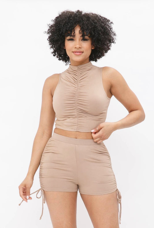 Raunchy Biker Short Set